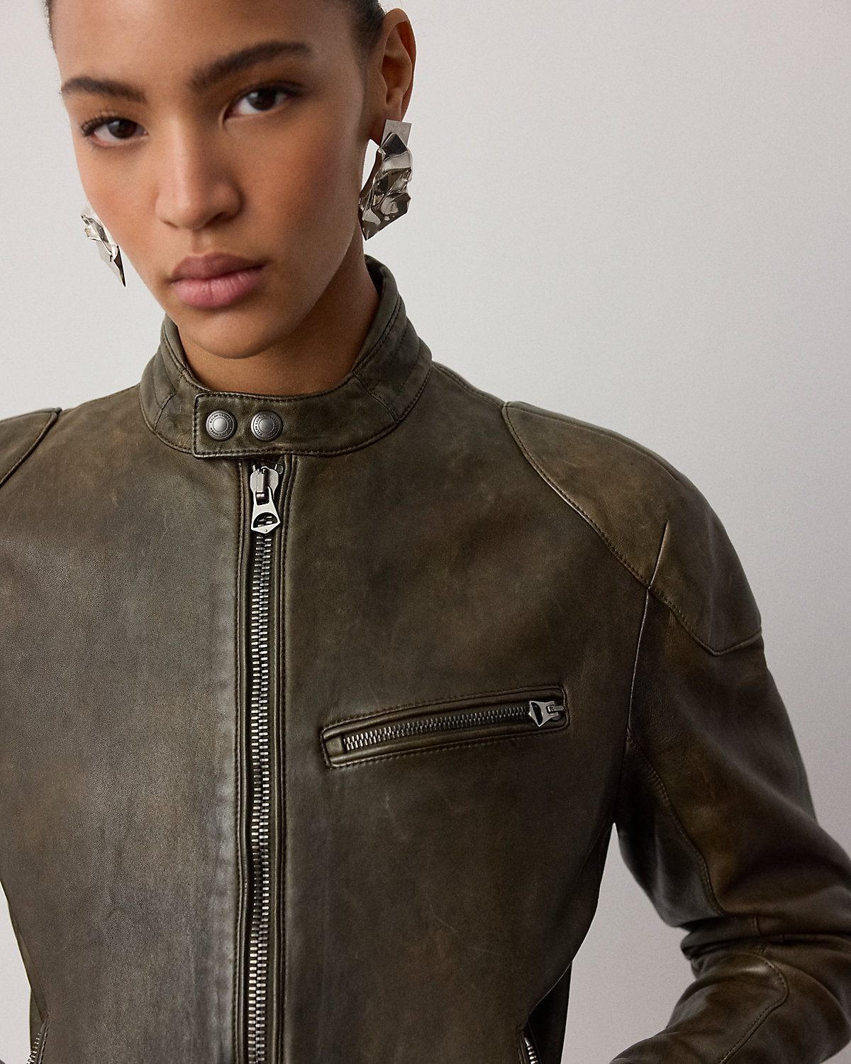 Orman Lambskin Moto Jacket