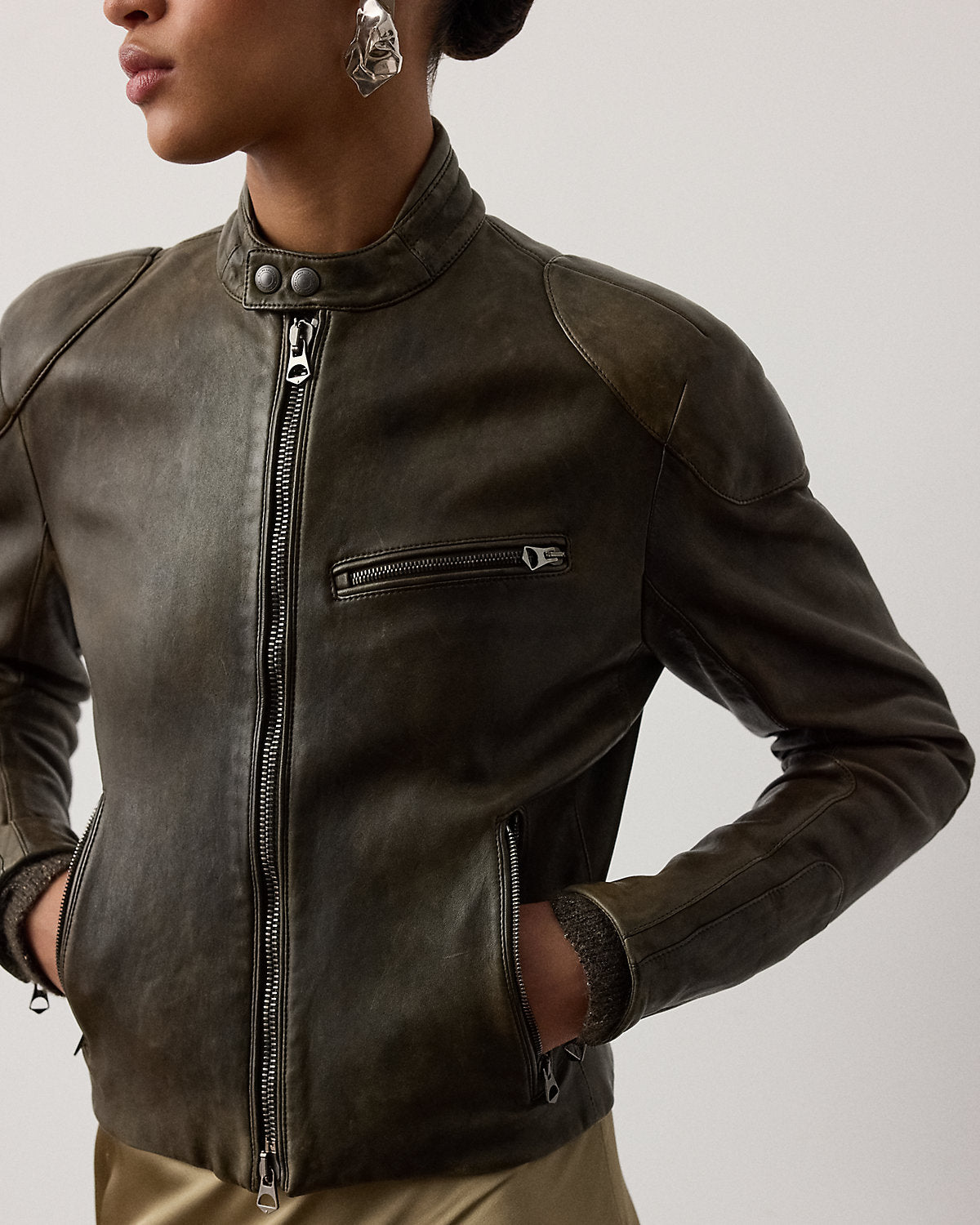 Orman Lambskin Moto Jacket