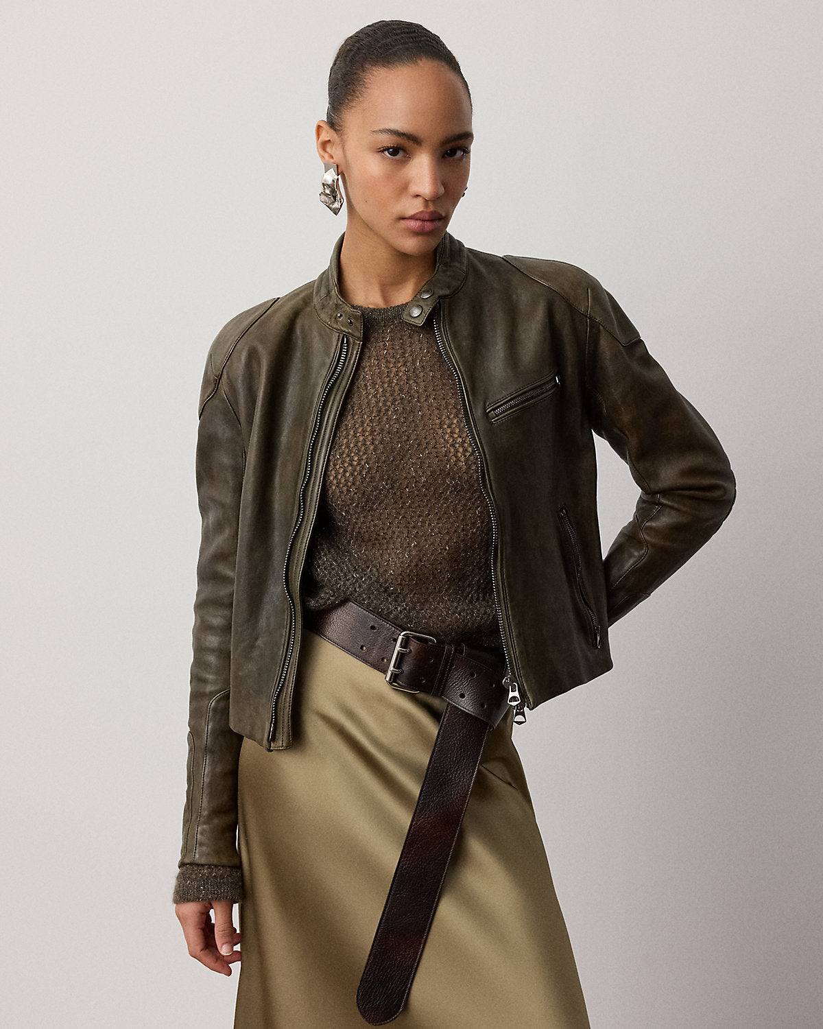 Orman Lambskin Moto Jacket