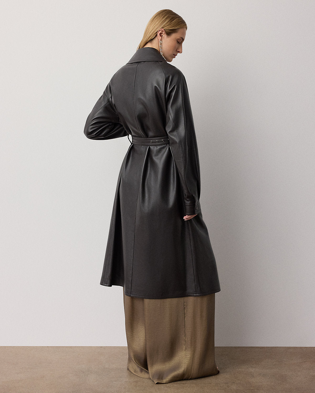 Bailey Lambskin Trench Coat