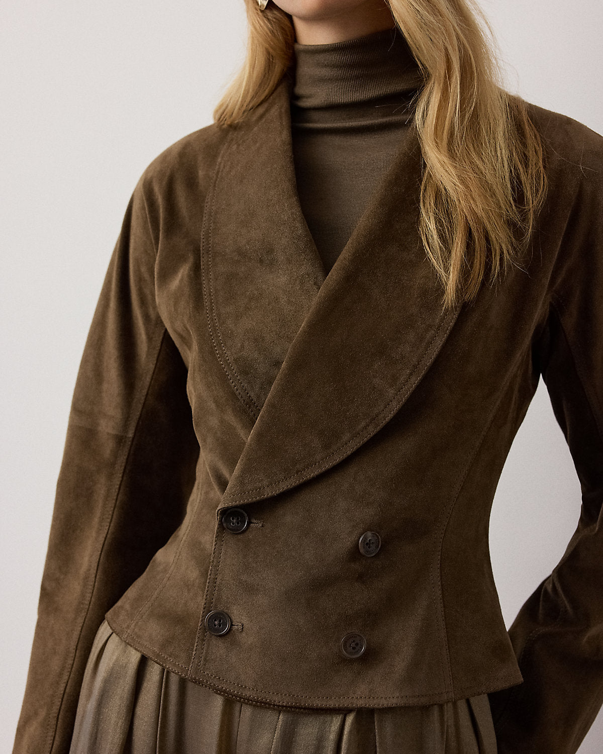 Trudie Calf-Suede Jacket