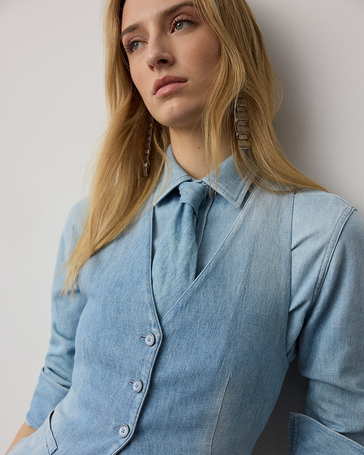 Callie Cotton Denim Shirt