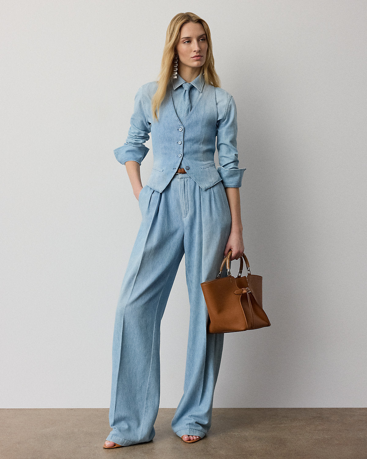 Clarissa Cotton Denim Vest