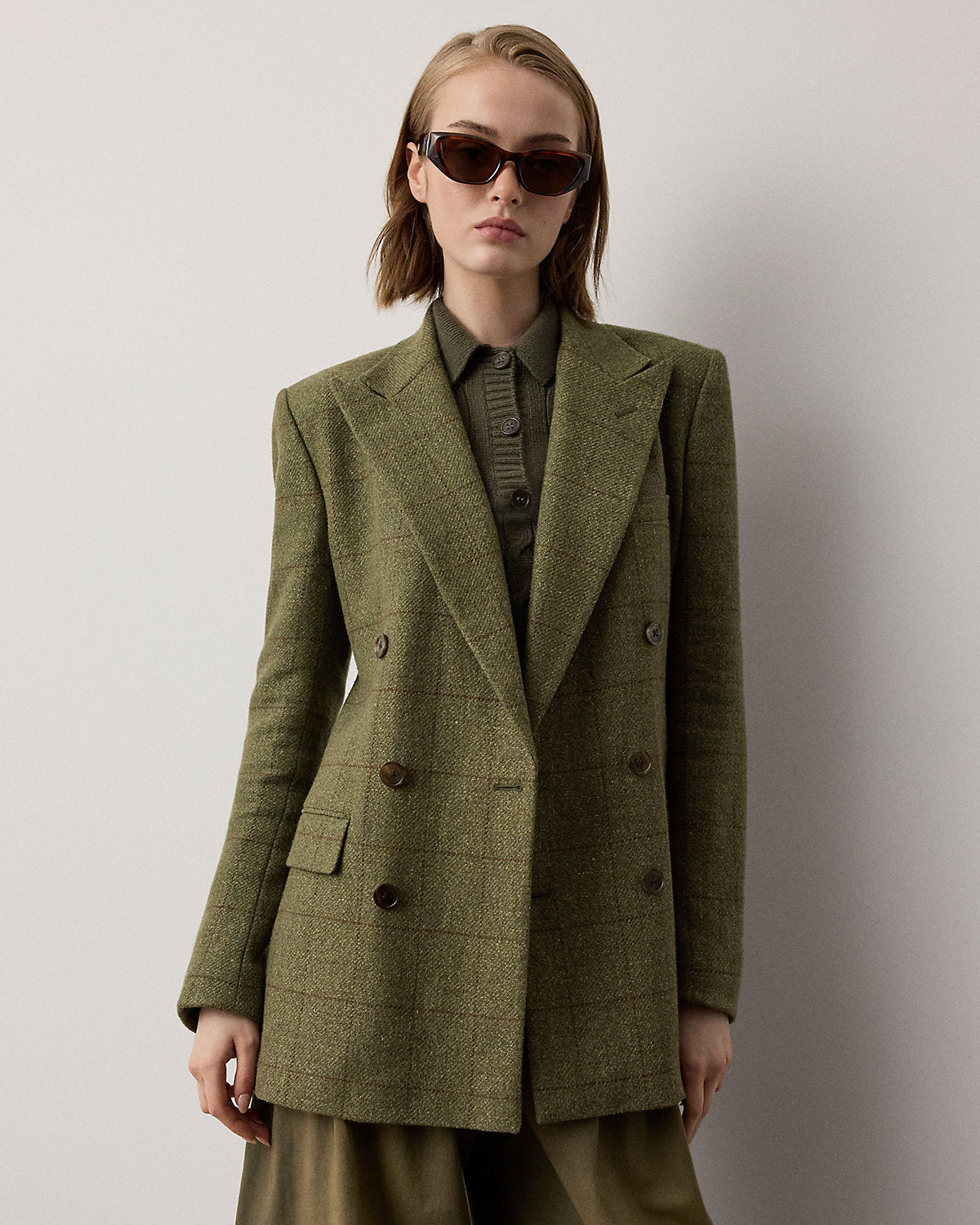 Ramona Windowpane Tweed Jacket