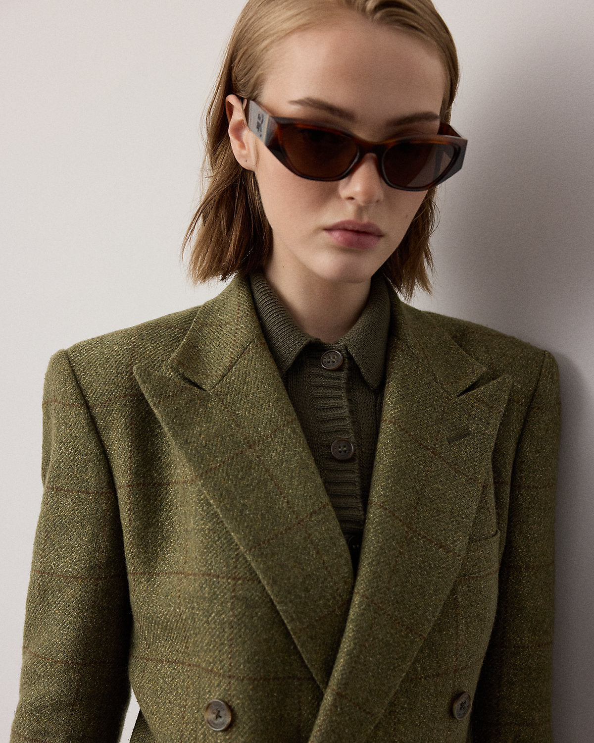 Ramona Windowpane Tweed Jacket