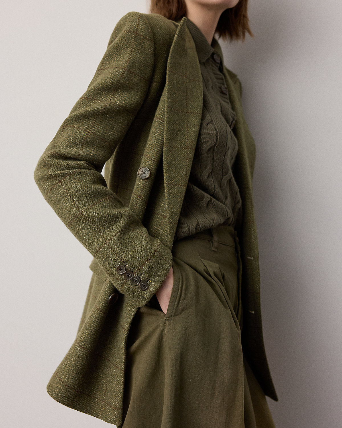 Ramona Windowpane Tweed Jacket