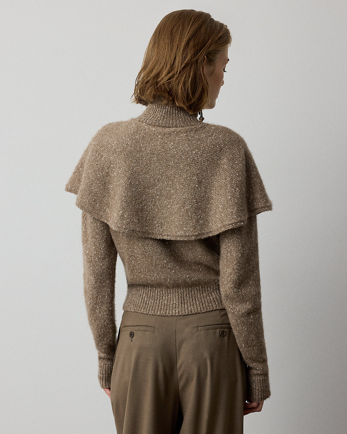 Cashmere Donegal Cape Cardigan Sweater