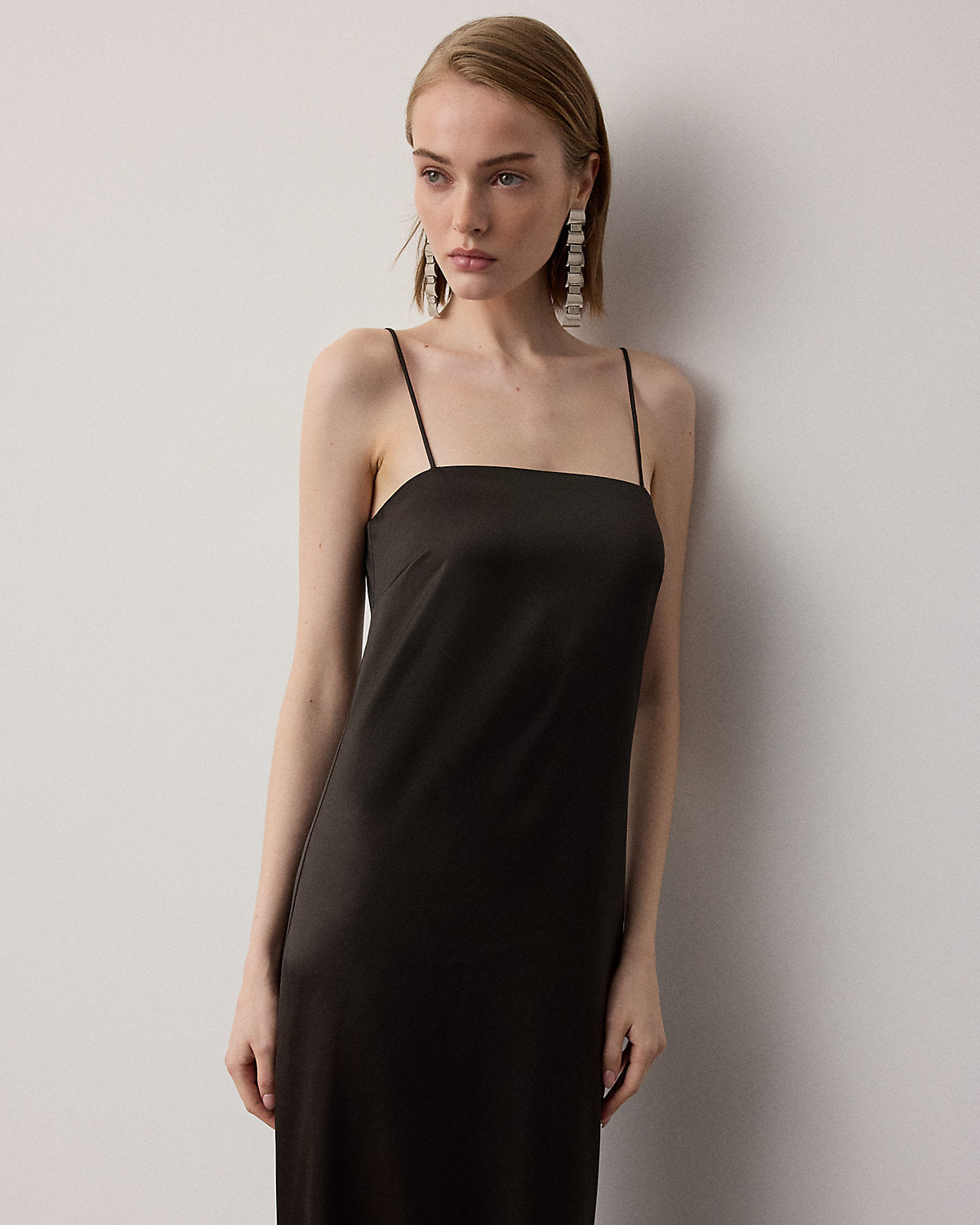 Demetrius Satin Evening Dress
