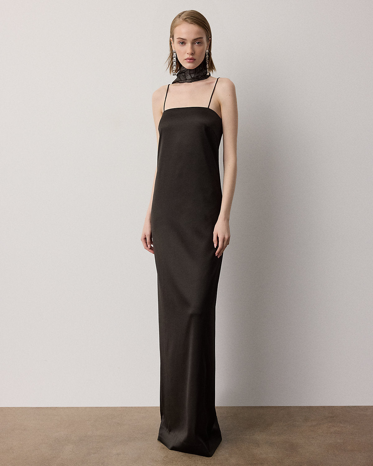 Demetrius Satin Evening Dress