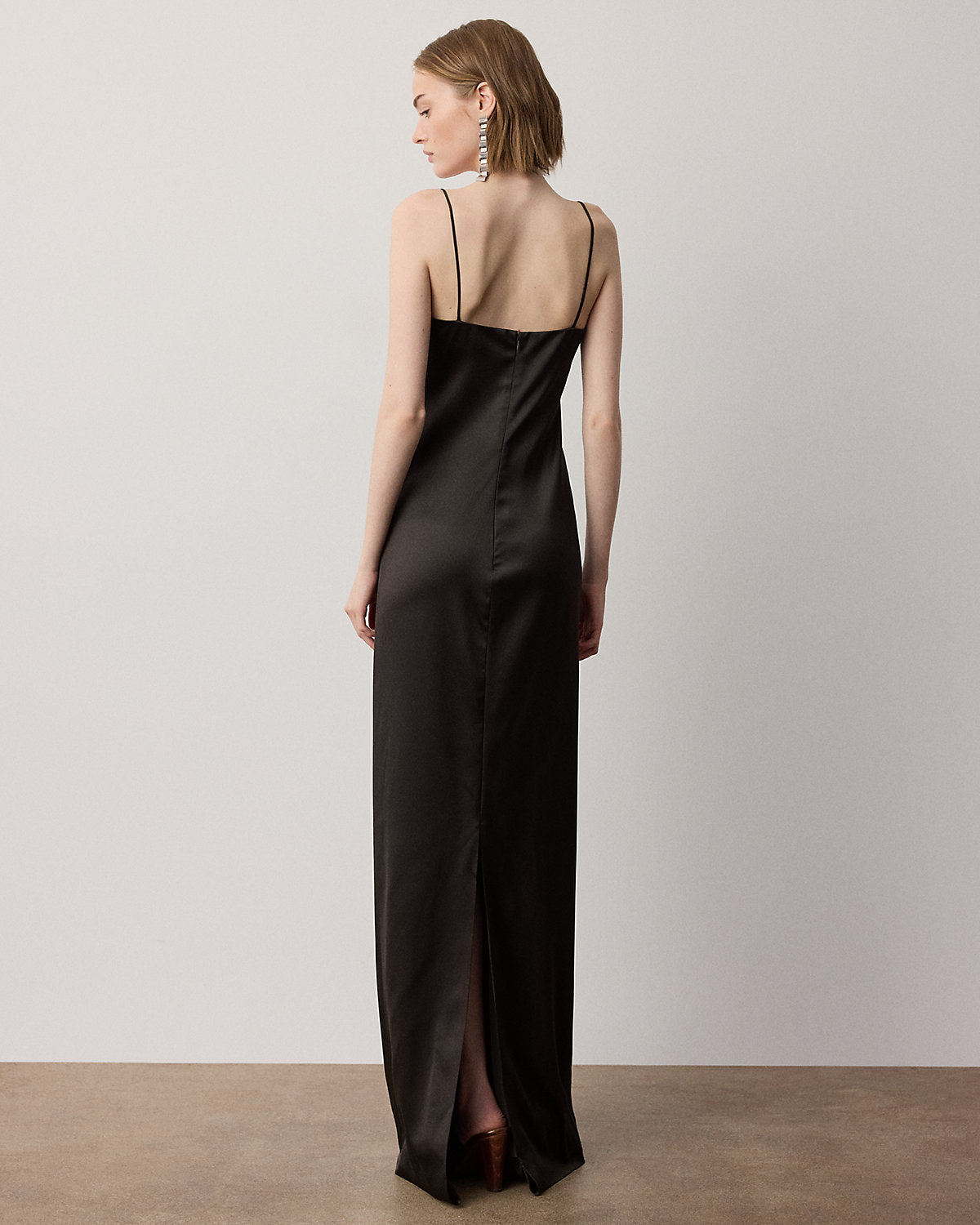 Demetrius Satin Evening Dress