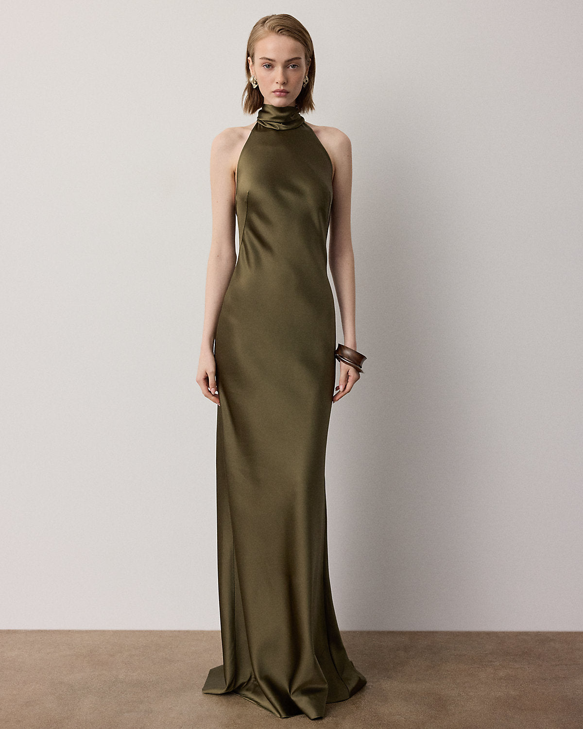 Chilton Satin Evening Dress