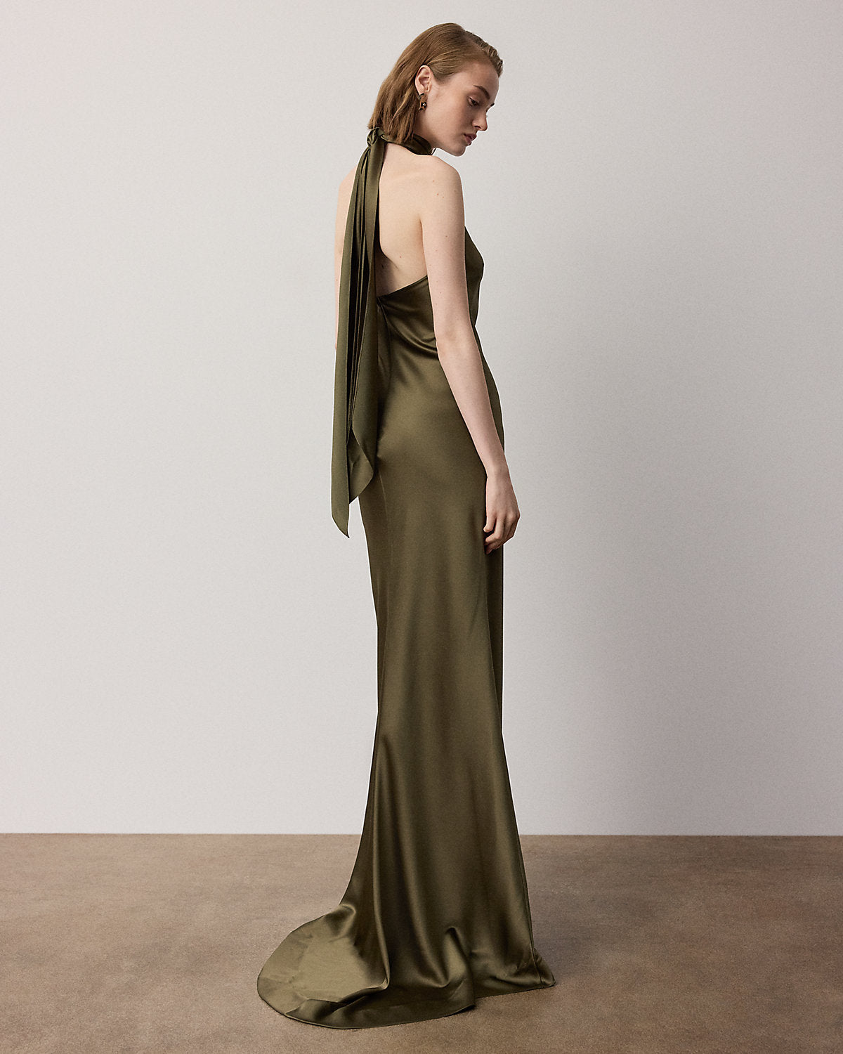 Chilton Satin Evening Dress