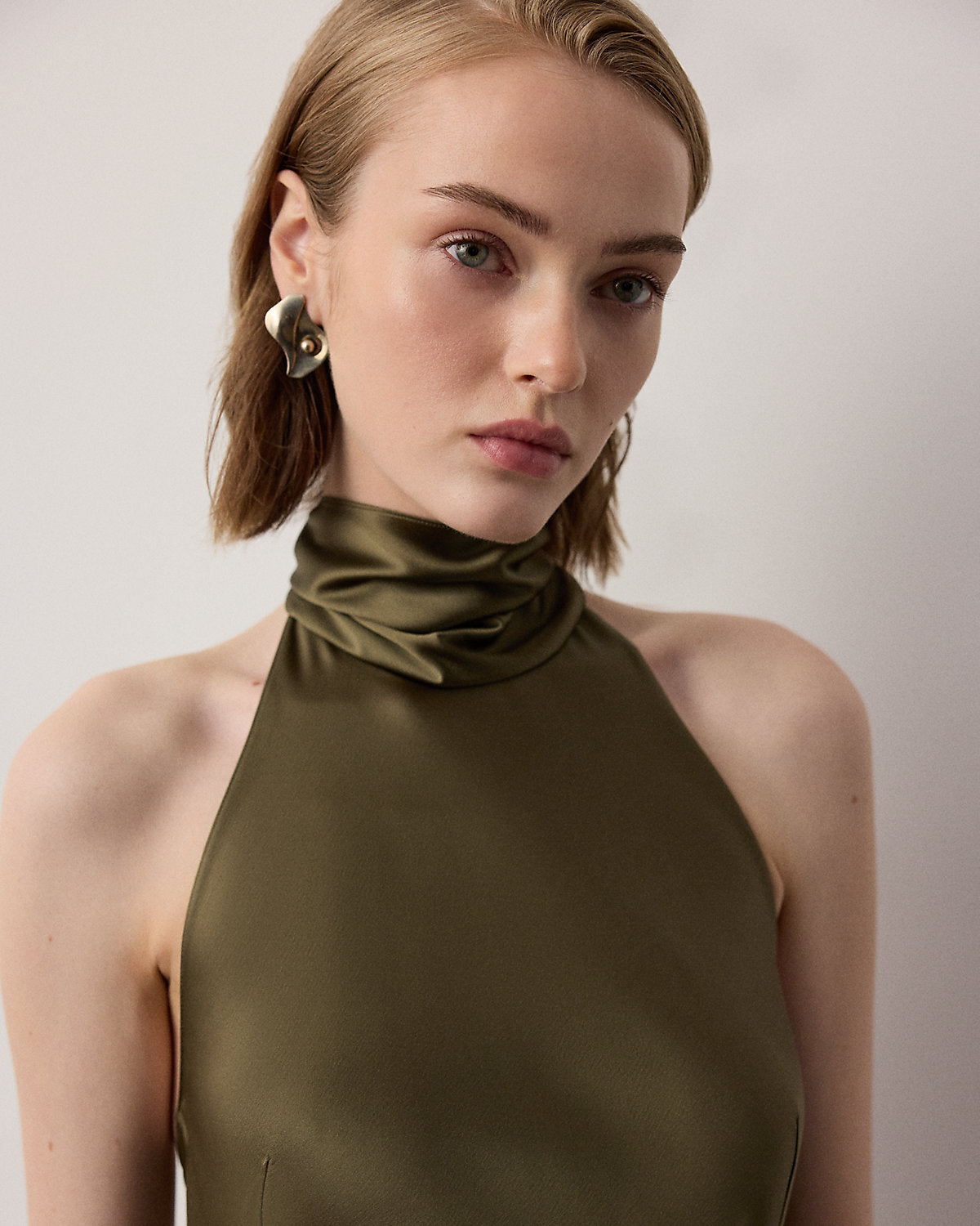 Chilton Satin Evening Dress
