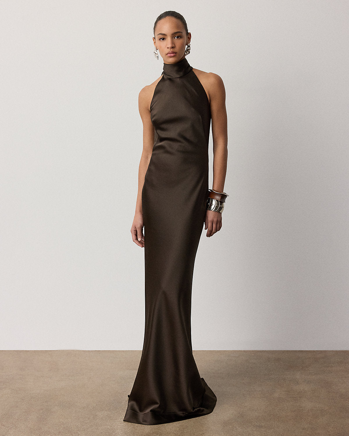 Chilton Satin Evening Dress