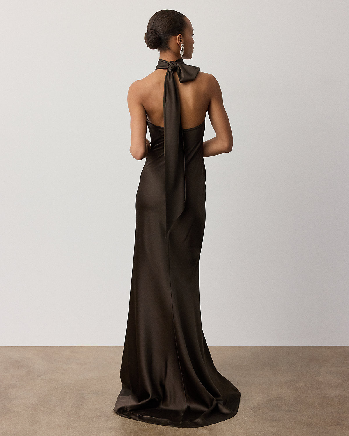 Chilton Satin Evening Dress