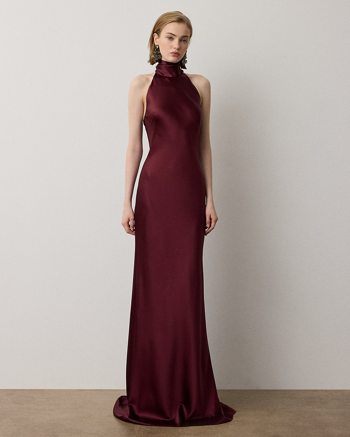 Chilton Satin Evening Dress