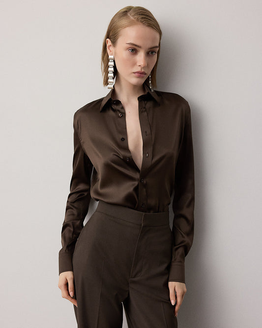 Cameron II Straight Fit Charmeuse Shirt