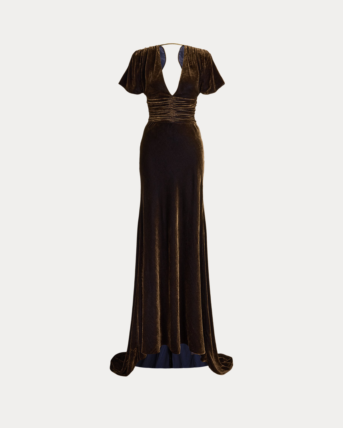 Charisse Changeant Velvet Evening Dress