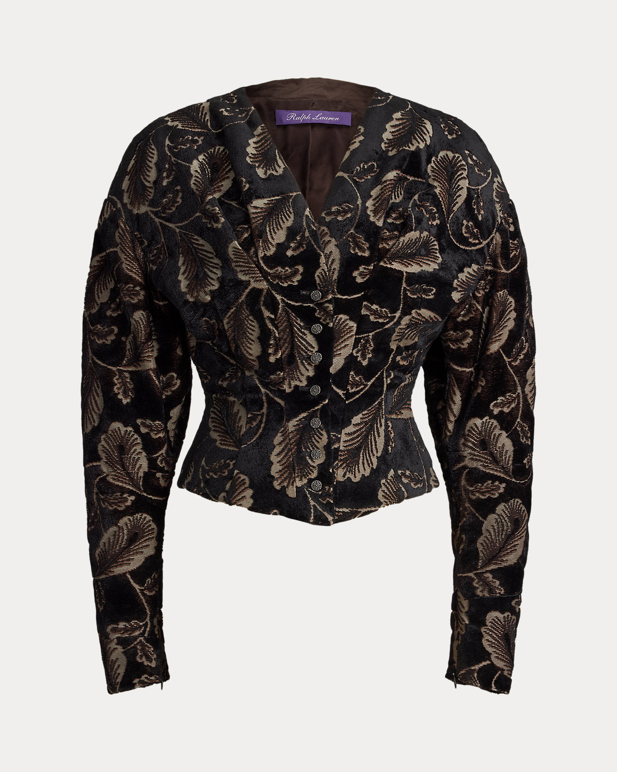 Pendy Feather Velvet Jacquard Jacket