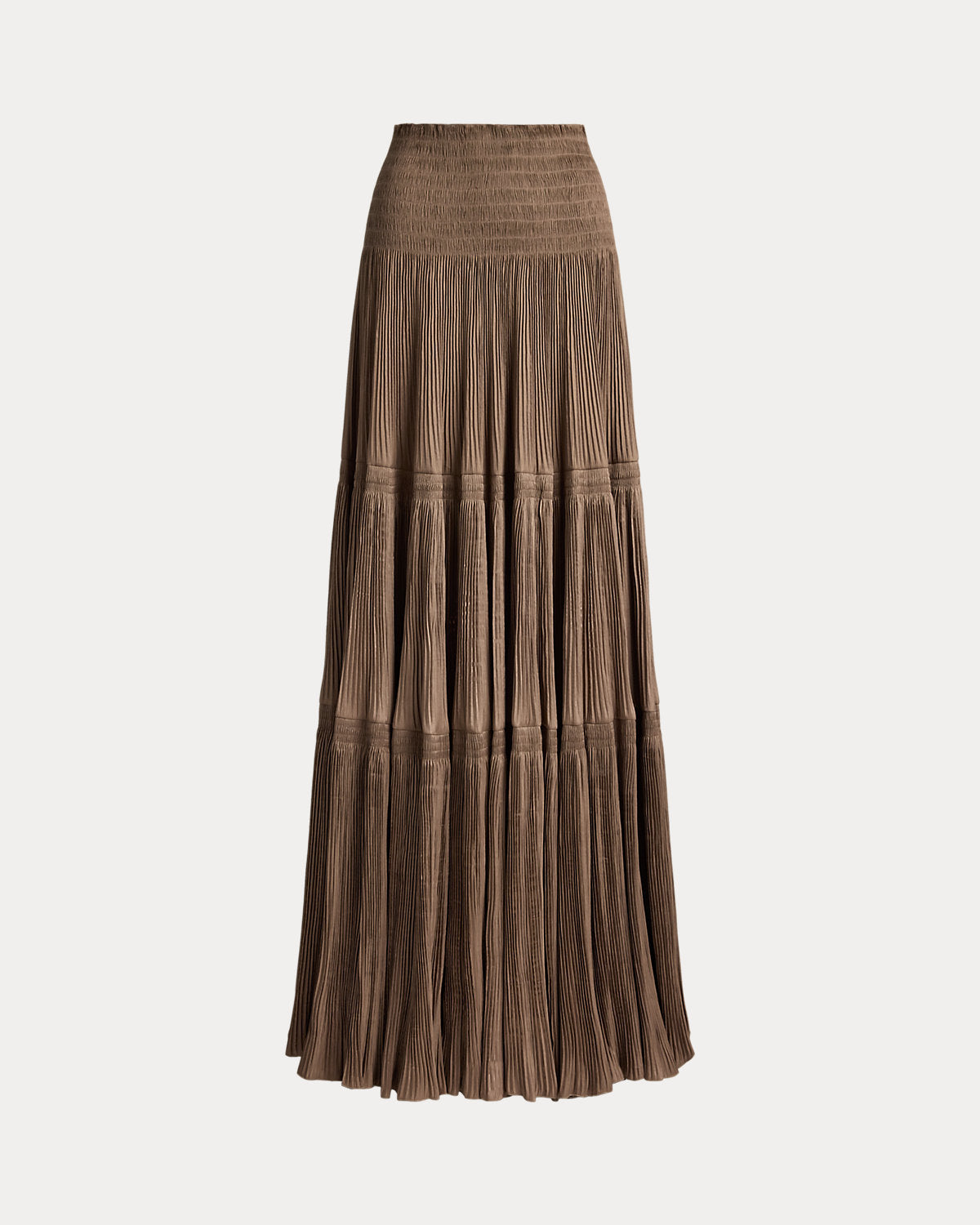 Adeena Pleated Lam¨¦ Maxiskirt