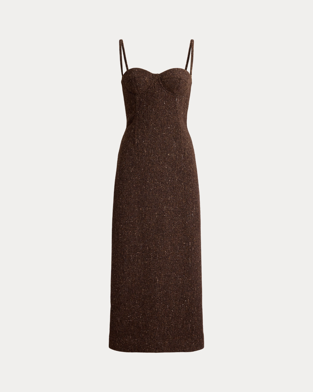 Jocey Wool-Blend Donegal Tweed Day Dress