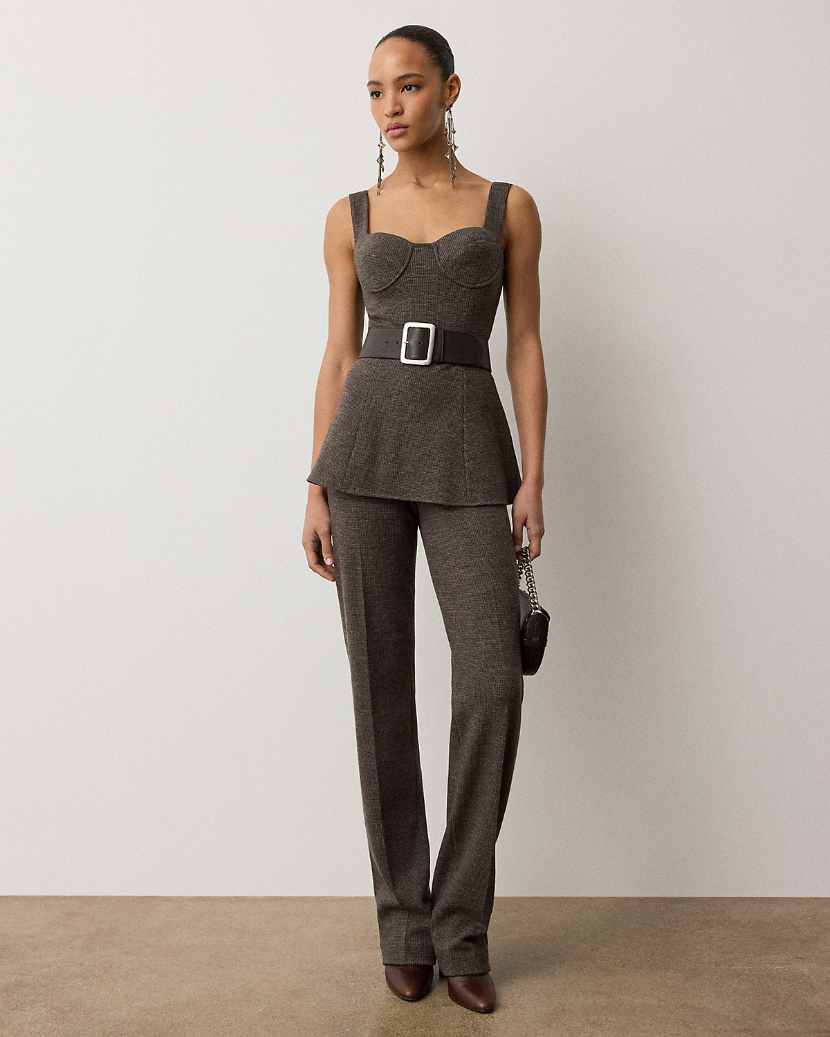 Mcintire Tick-Weave Jersey Top
