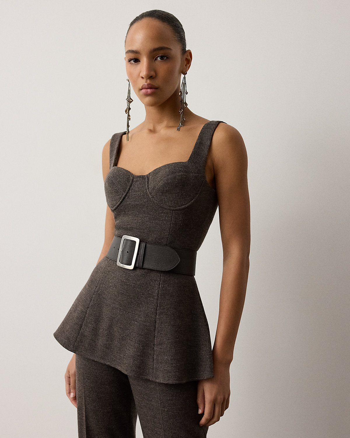 Mcintire Tick-Weave Jersey Top