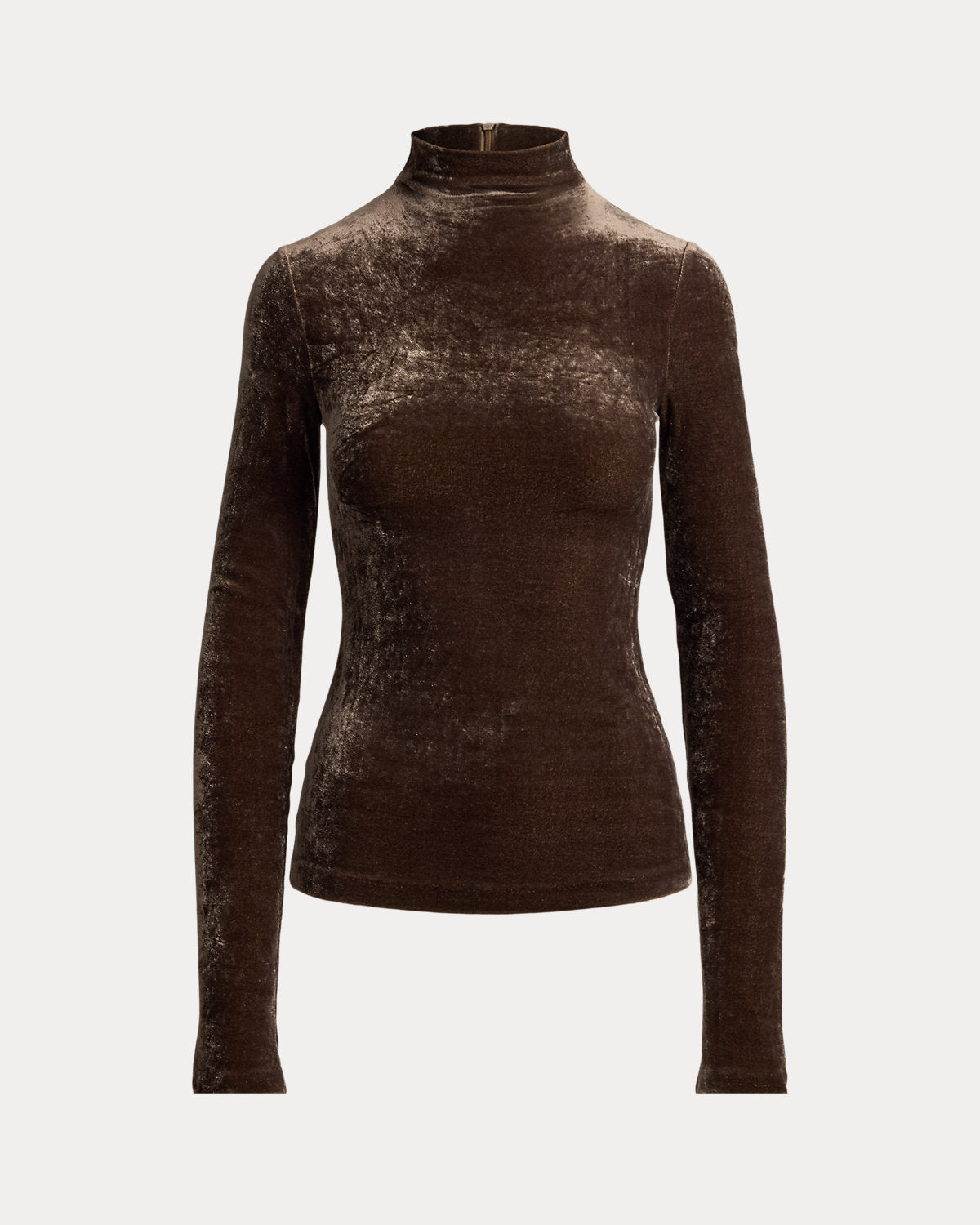 Ilene Velour Mockneck Top