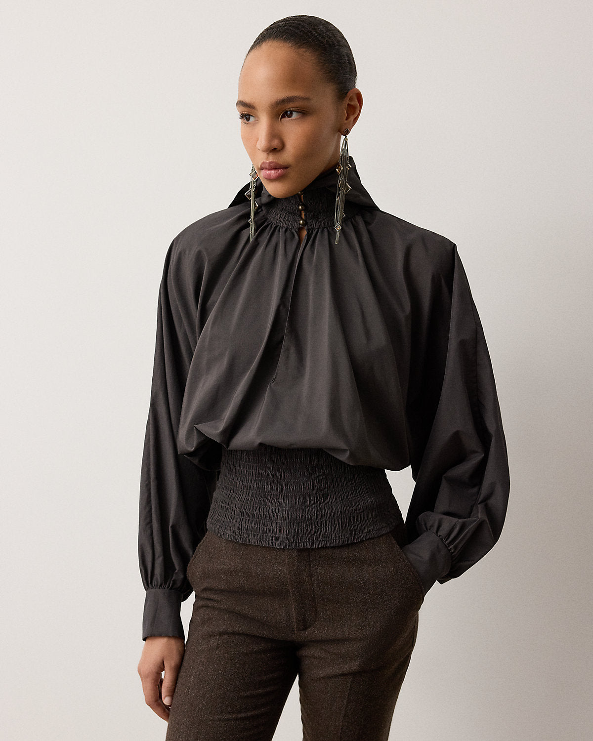 Graysen Hooded Poplin Top