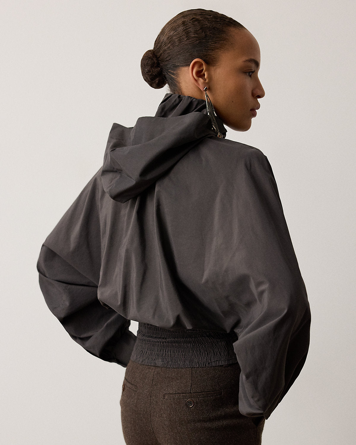 Graysen Hooded Poplin Top