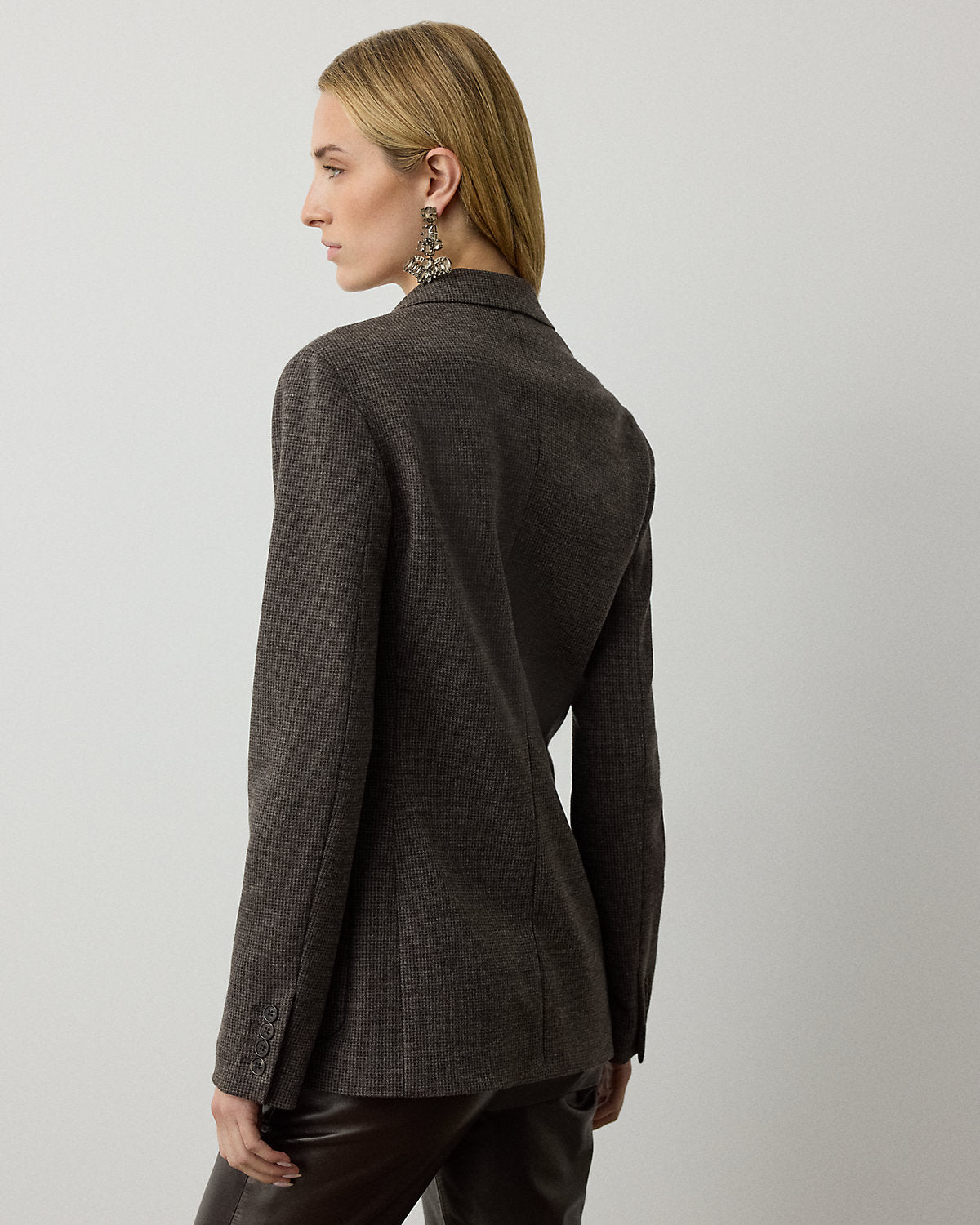 Hailey Tick-Weave Jersey Jacket