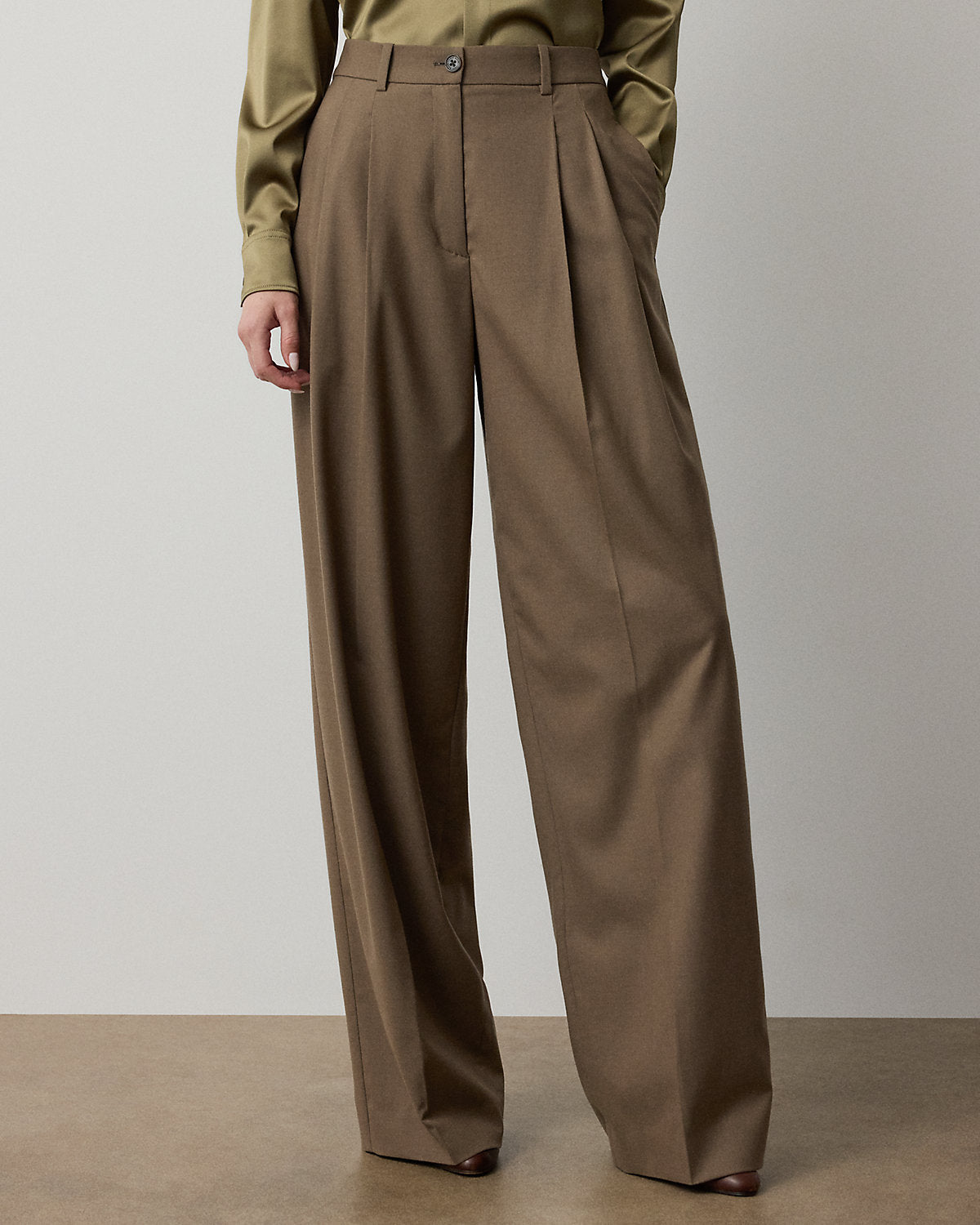 Clarice Wool-Blend Pant