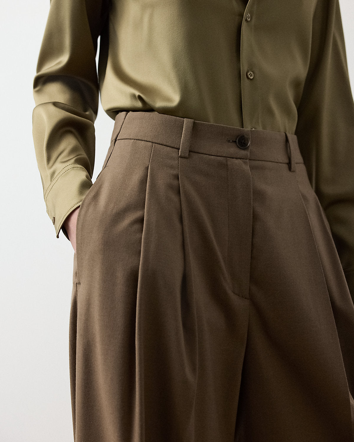 Clarice Wool-Blend Pant