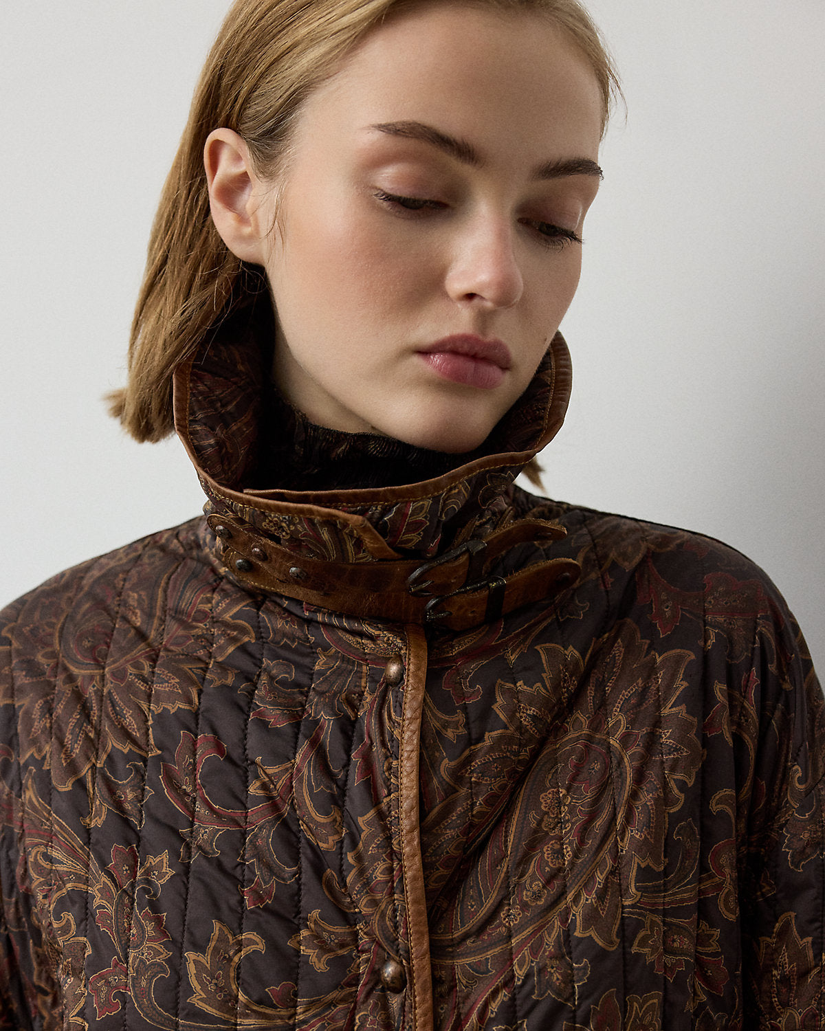 Chayce Paisley Quilted Coat