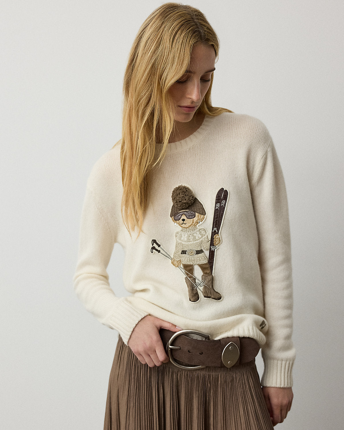 Holiday Bear Cashmere Sweater