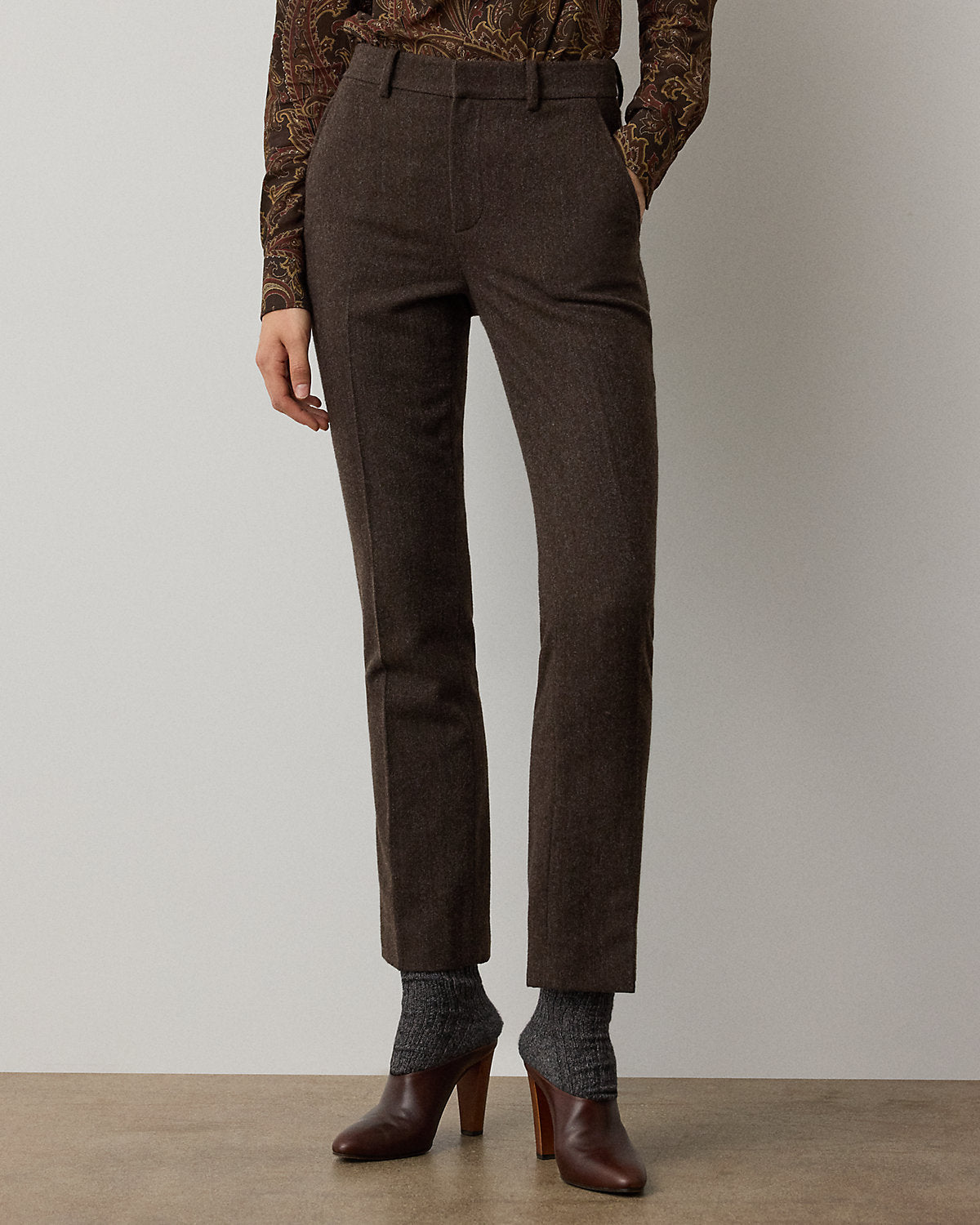 Andrey Striped Herringbone Pant
