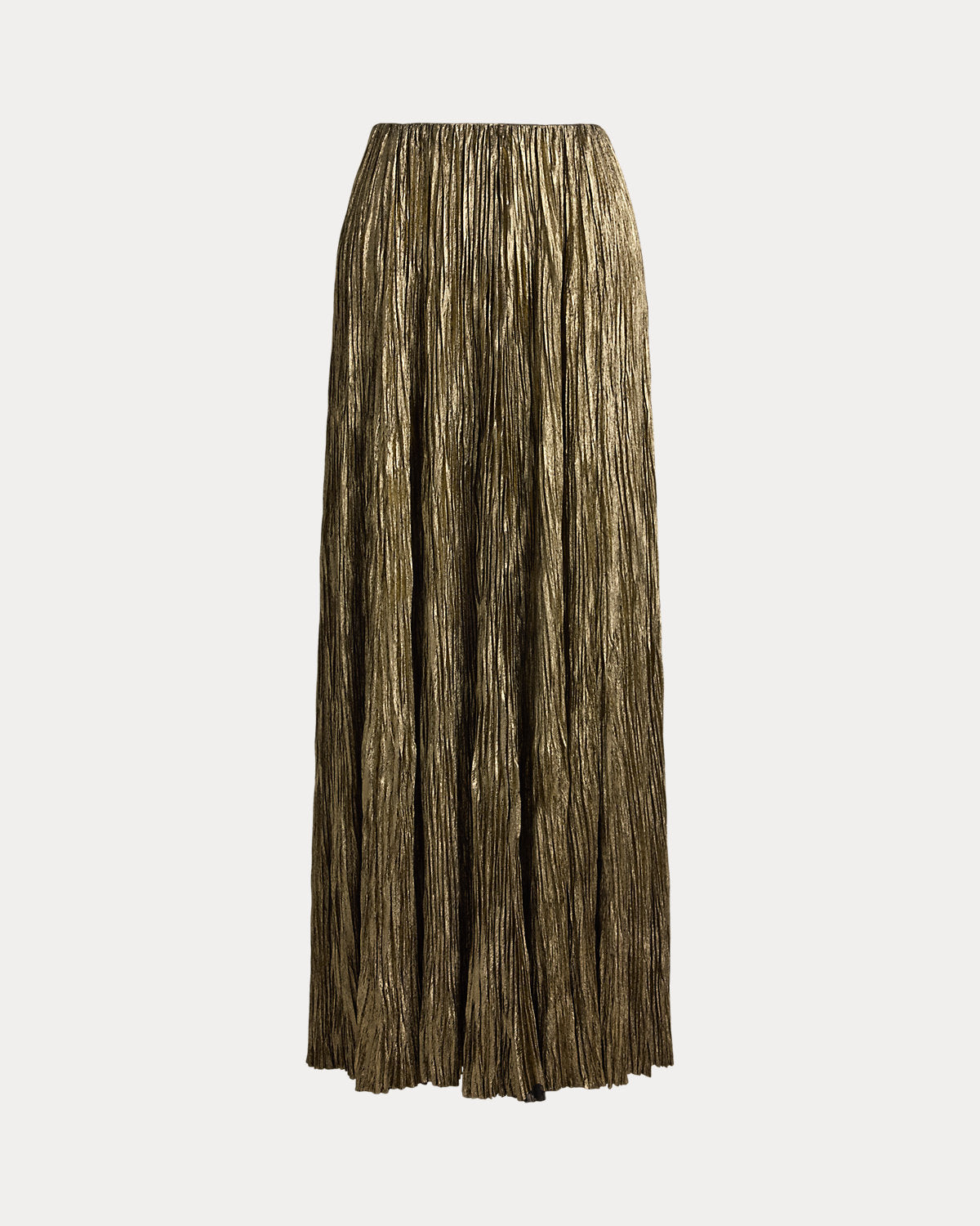 Luciana Foiled Brushed Satin Maxiskirt