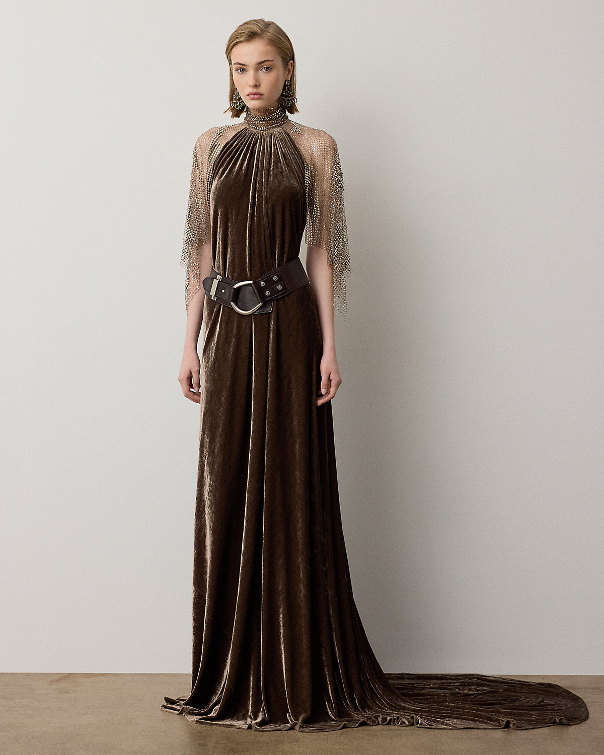 Willow Velour Evening Dress