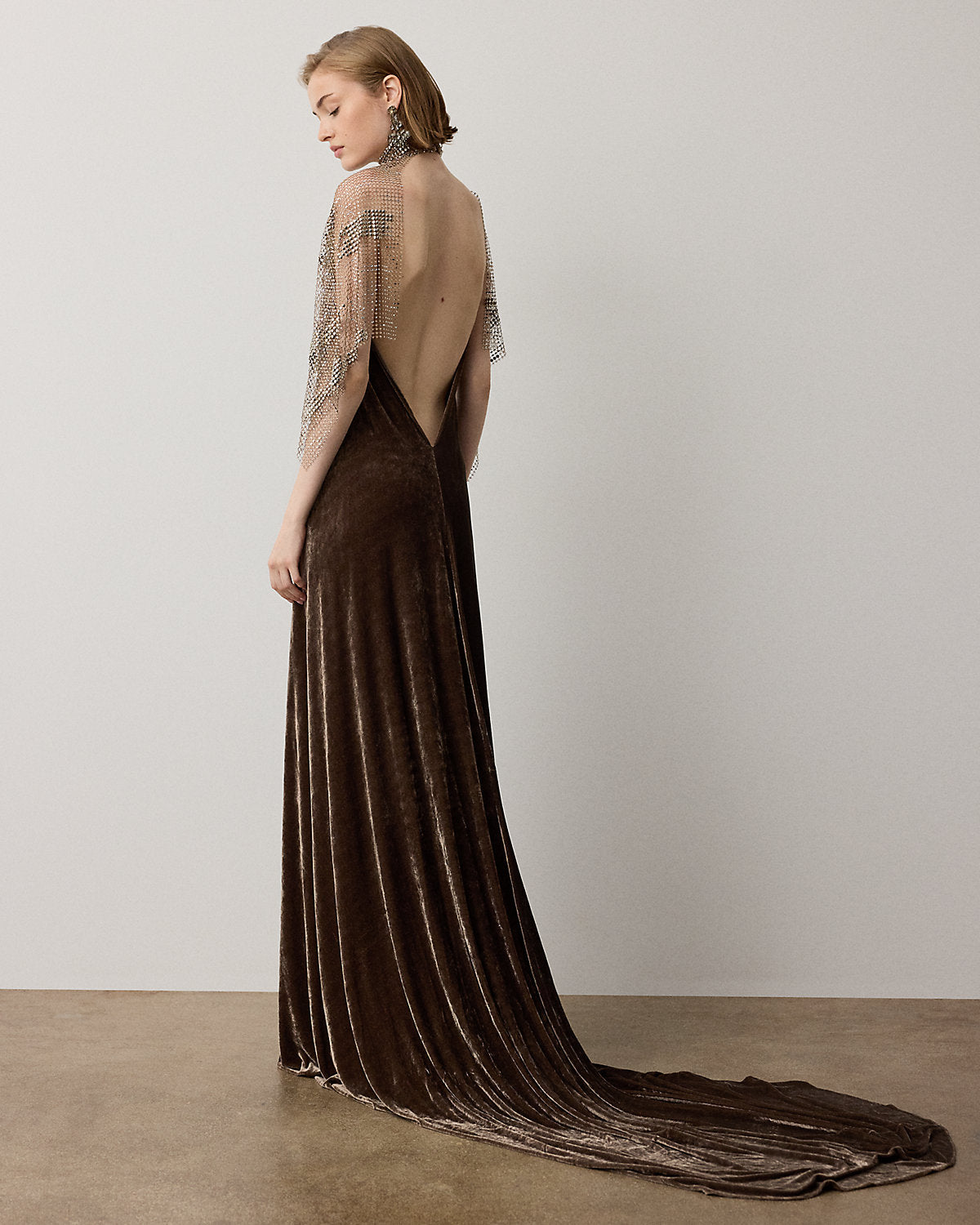 Willow Velour Evening Dress