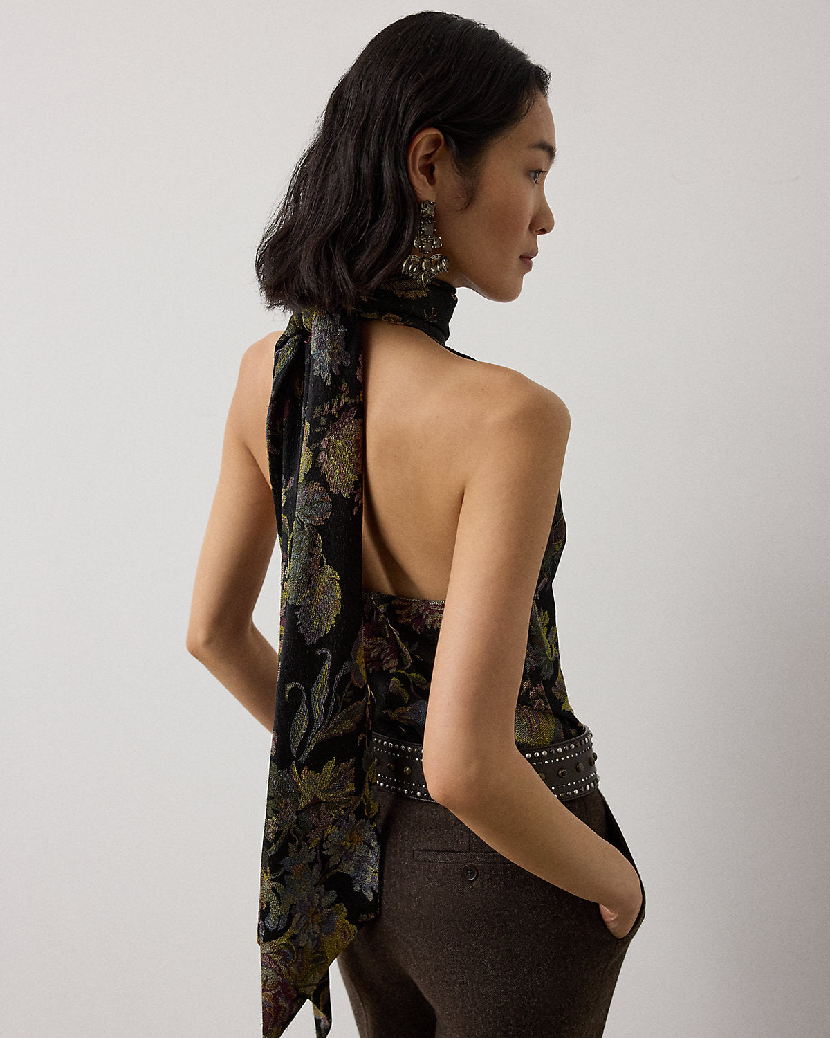 Chilton Floral Jacquard Top