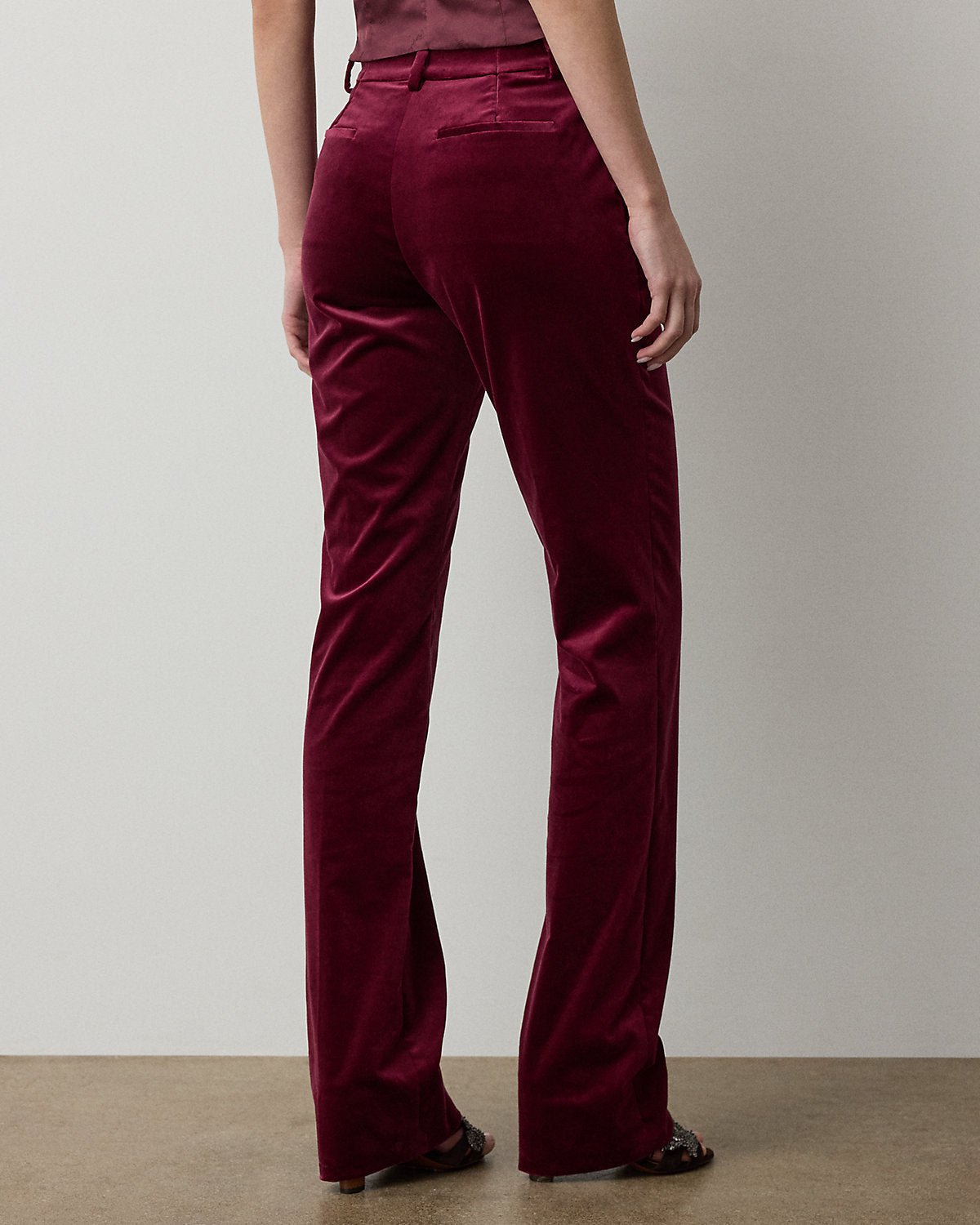 Macy Stretch Velvet Pant