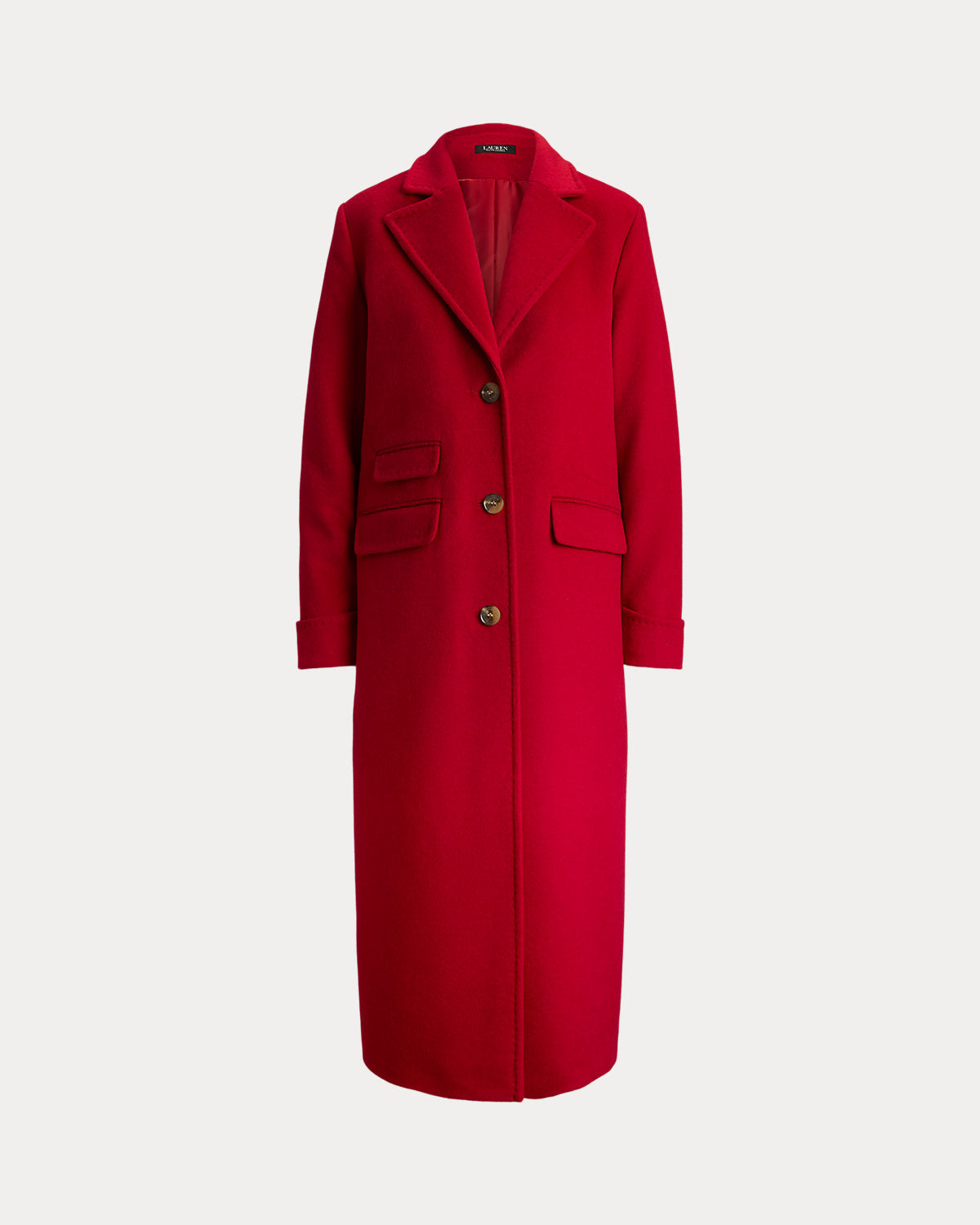 Wool-Blend Reefer Coat