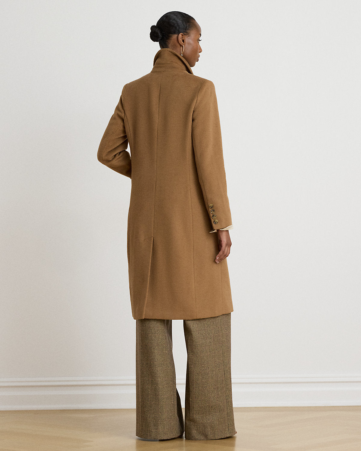 Double-Breasted Wool-Blend Coat