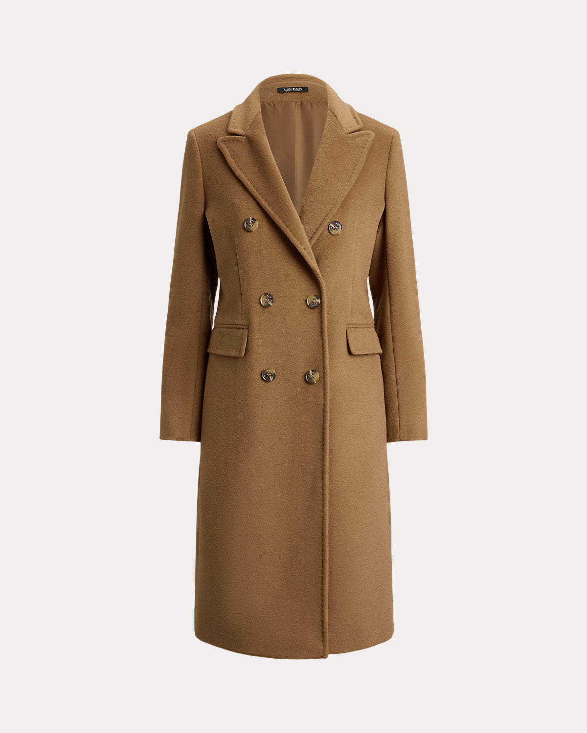 Double-Breasted Wool-Blend Coat