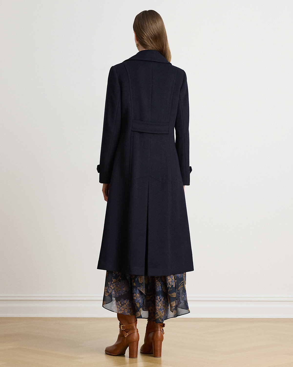 Wool-Blend Double-Breasted Coat