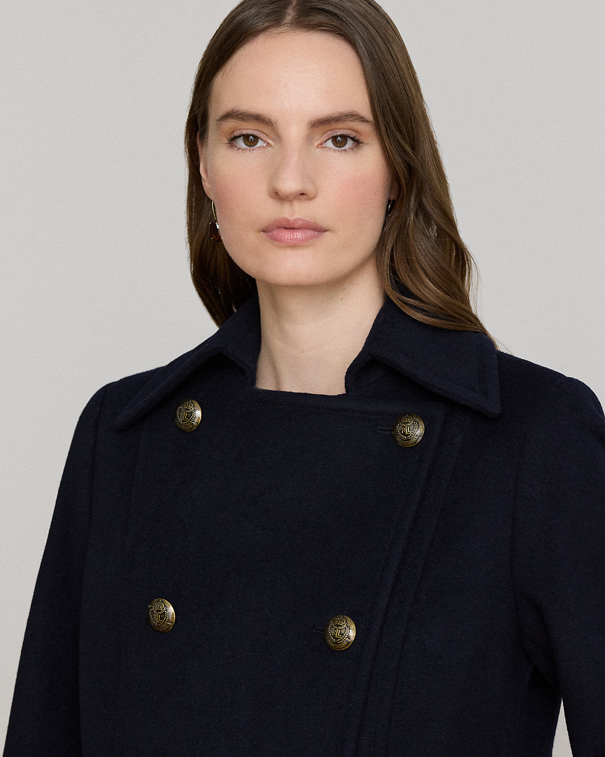Wool-Blend Double-Breasted Coat