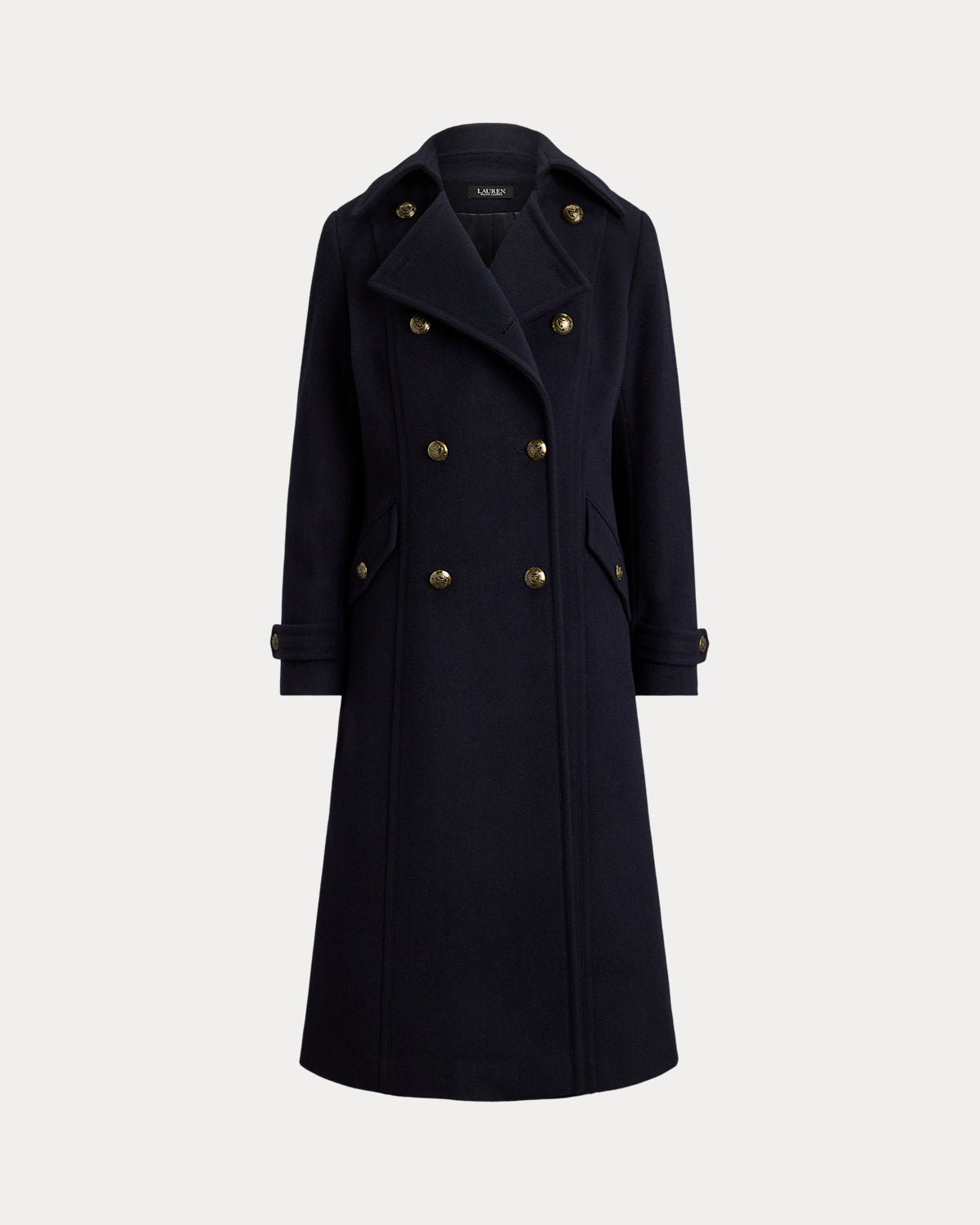 Wool-Blend Double-Breasted Coat