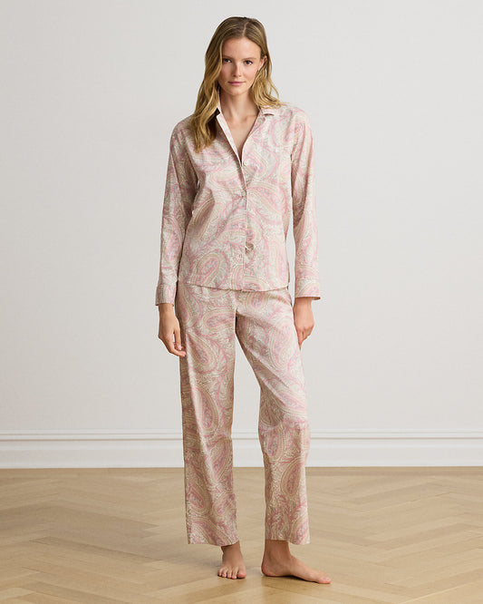 Paisley Cotton-Blend Lawn Sleep Set