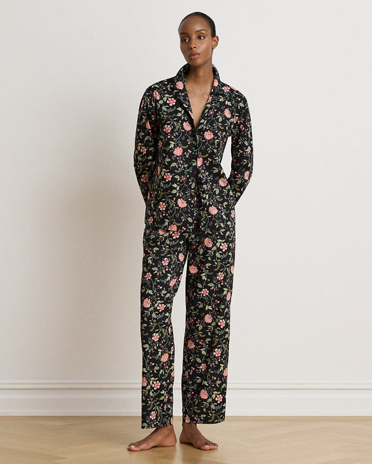 Floral Cotton-Blend Lawn Sleep Set