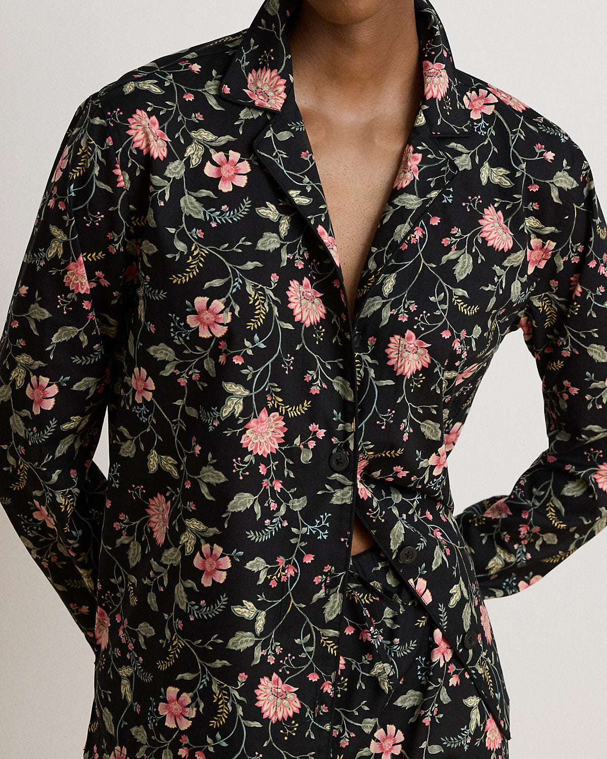 Floral Cotton-Blend Lawn Sleep Set